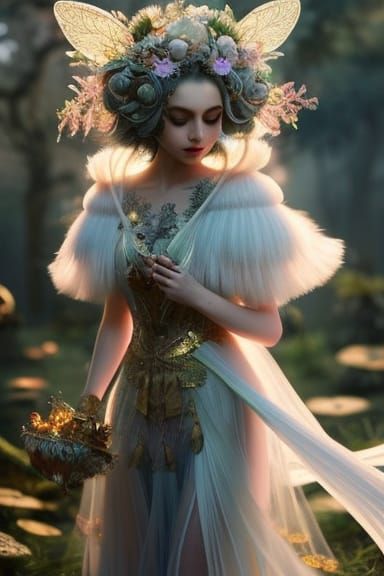 Autumn Gremlin Portrait in Faerie Circle