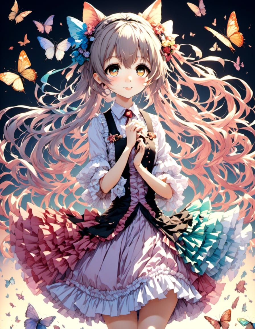 Anime Puppet Show in 4K HD with Color Gradients