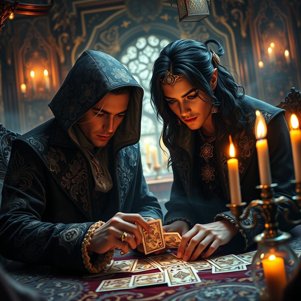 Mystical Card Game in a Fantastical Realm