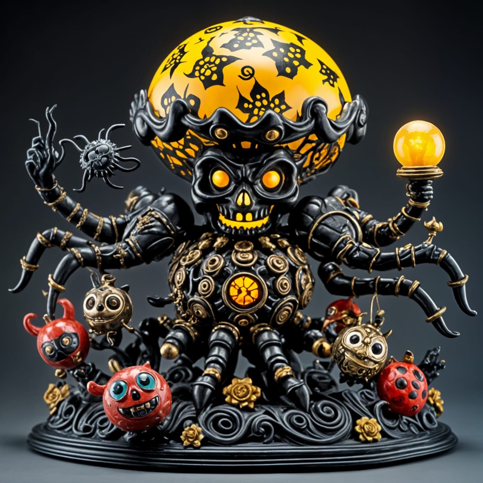 Carnivorous Carnival Lamp: A Surreal Design