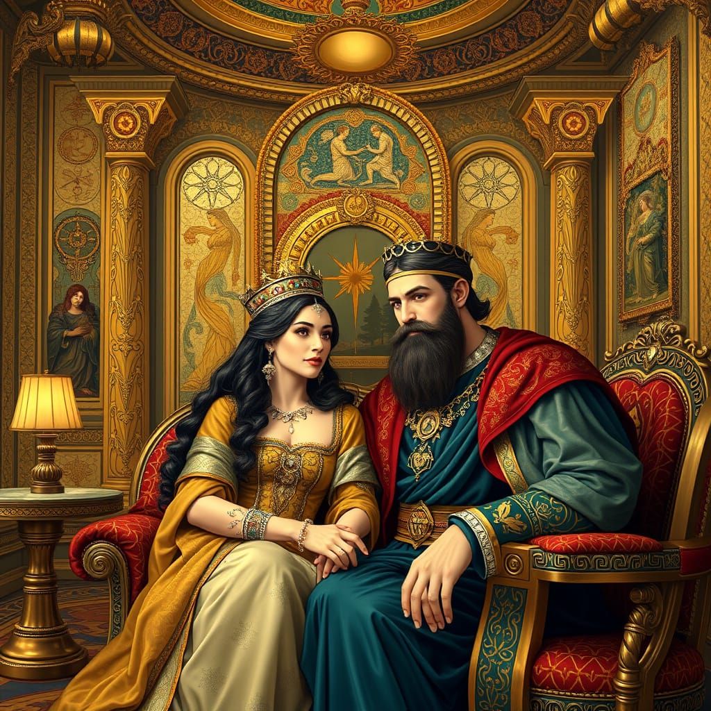 Queen Atalya and King David: Art Nouveau Palace