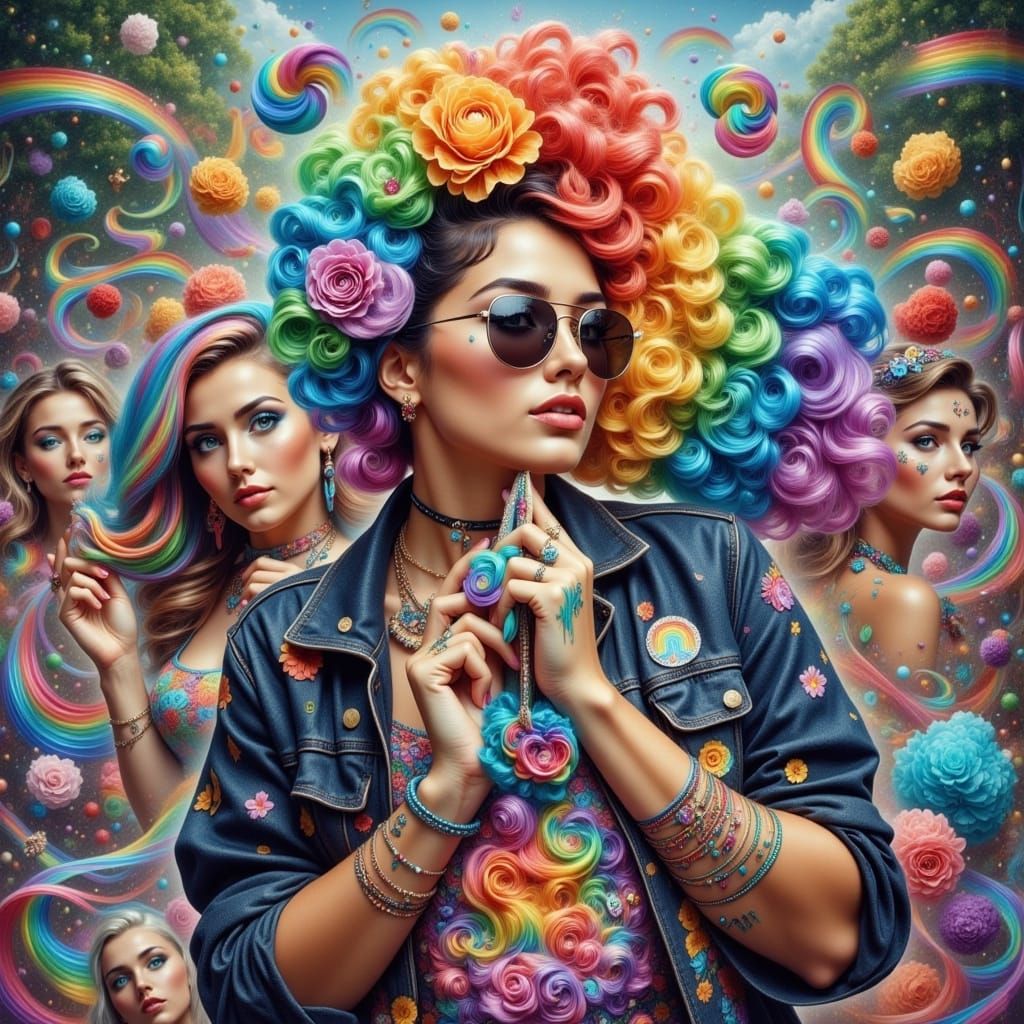 Festive Rainbow Pride Month Celebration Image