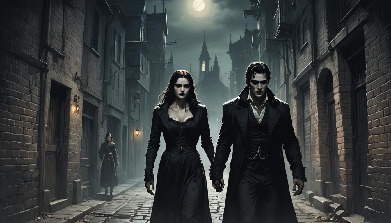 Dark Fantasy: Vampire Lair in Gothic Alley