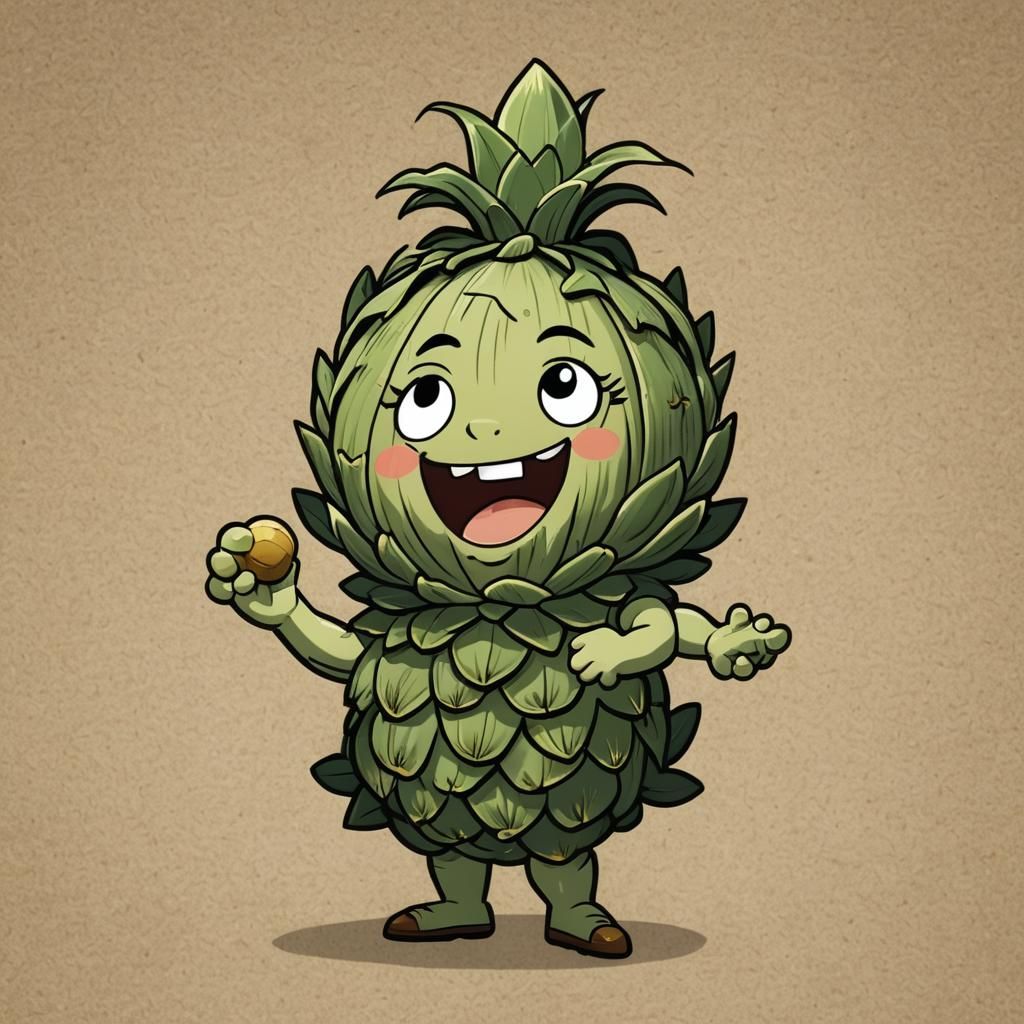 Chibi Artichoke Sings Hallelujah on Stage