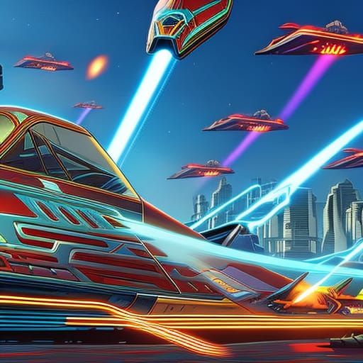 Futuristic F-Zero Hovercars in Epic 3D Graphics