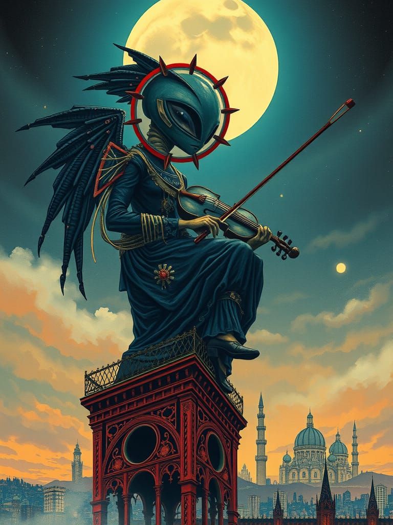 Alien Maiden's Retropunk Violin Serenade