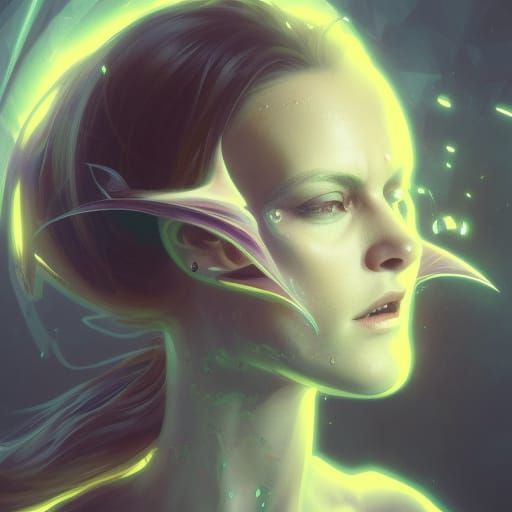 Demonic Wasp Portrait in Hyperdetailed Digital Art