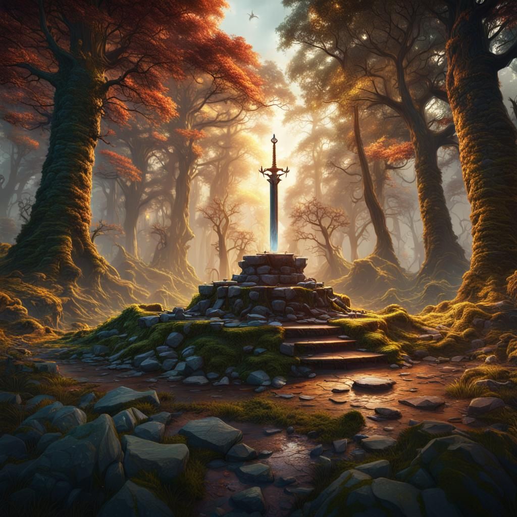 Sword in the Stone: Enchanted Forest Concept Art