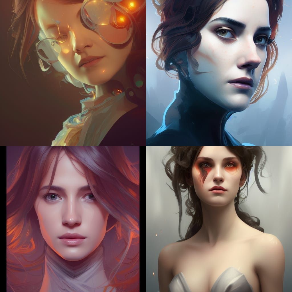 Julie and the Phantoms Portrait in Art Nouveau Style