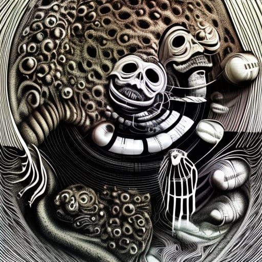 Primordial Circus: Claustrophobic Dark Sci-Fi Art