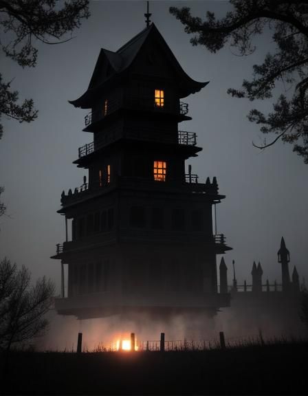 Ethereal Haunting Scene Generated by AI