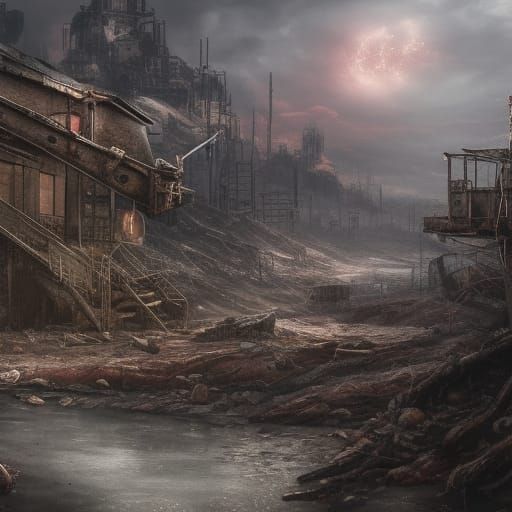 Post-Apocalyptic Eyes: Detailed Matte Painting