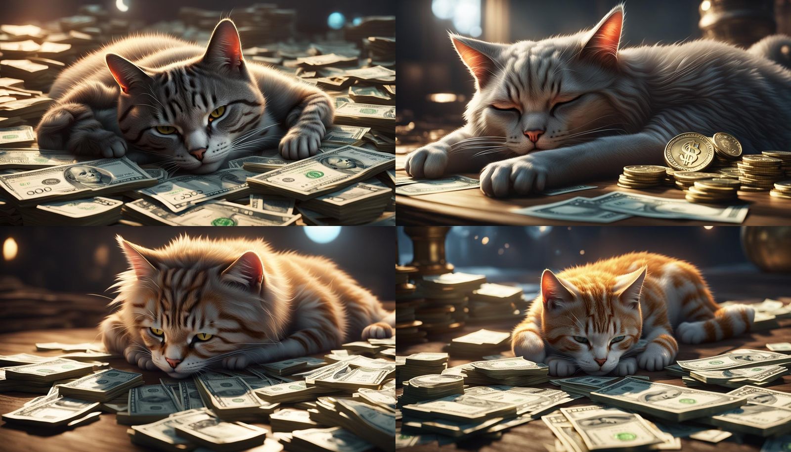 Cat Nap on the Money: 3D Game Cinematic