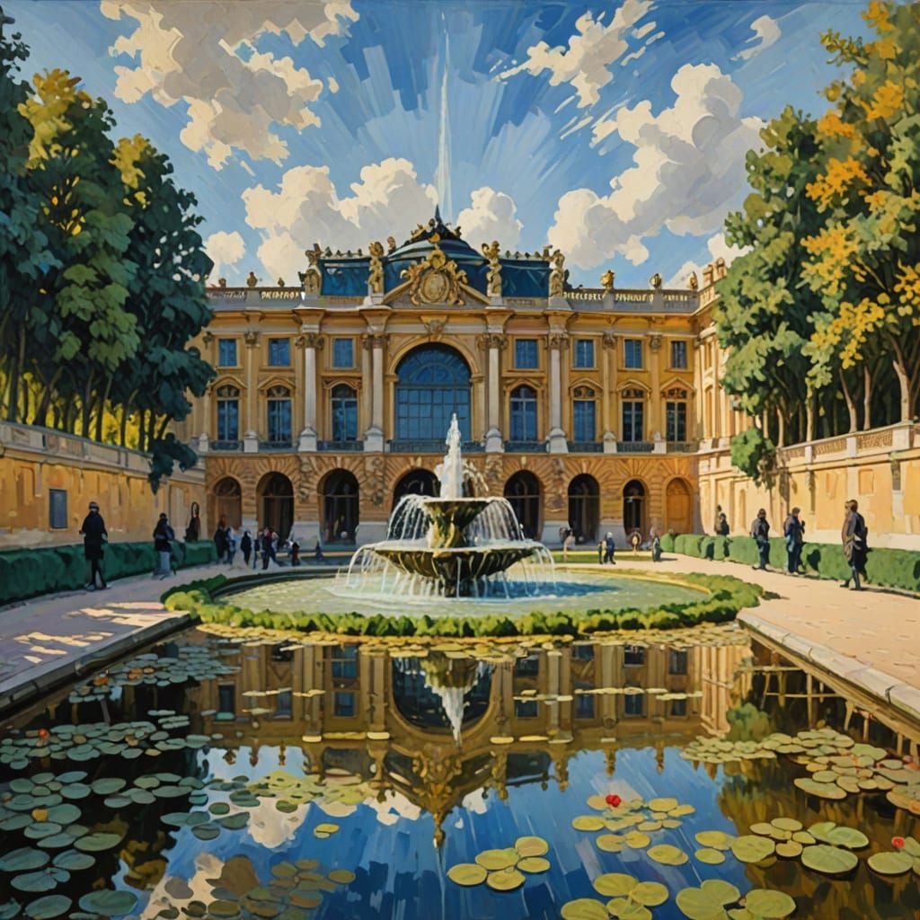 Impressionist Palace of Versailles Masterpiece