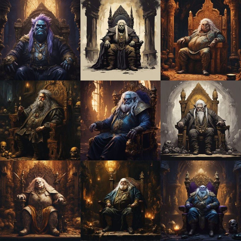 Regal Goblin Monarch in Tattered Finery