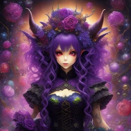 Tattooed Goblin Singer in Dark Fantasy Style