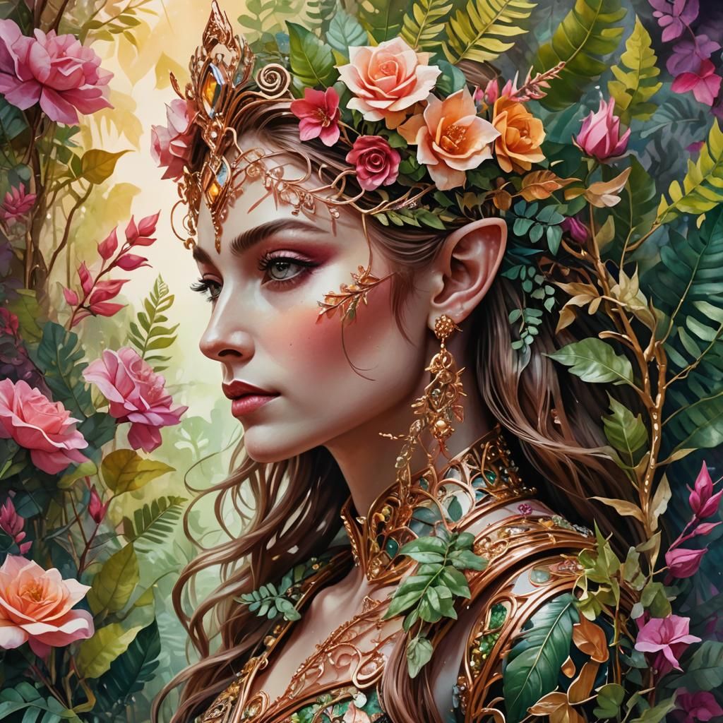 Portrait of an Elf Princess