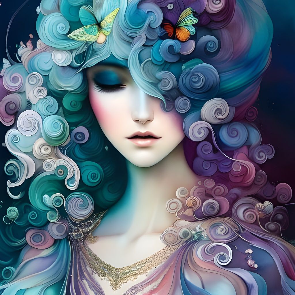 Hyperdetailed Fairy Girl in Neo-Victorian Style