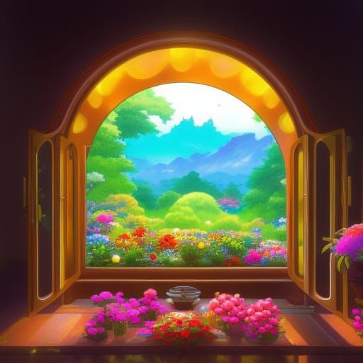 Neopets Chia Memorial: Ghibli-Inspired Altar Scene