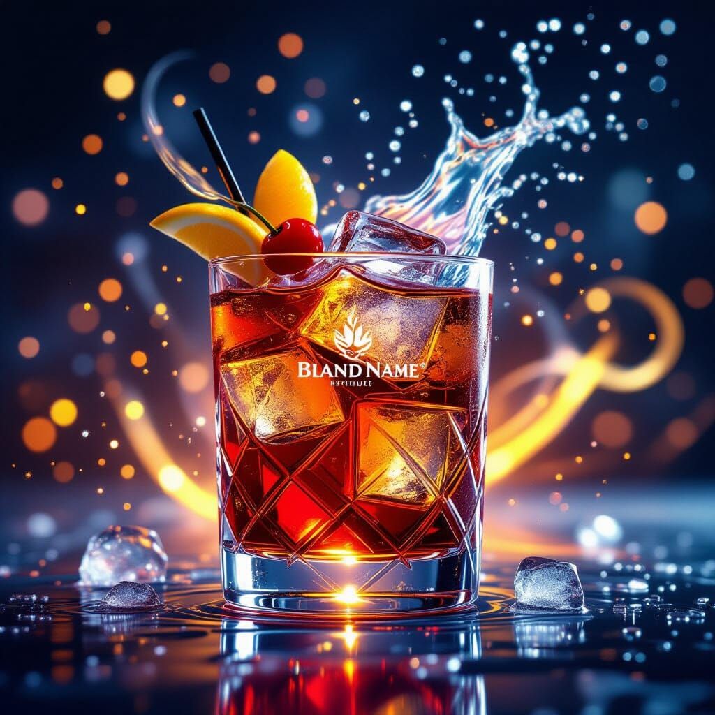 Photorealistic Cocktail with Dynamic Liquid Effects