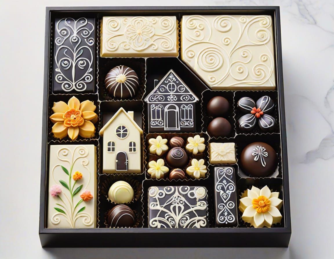 Luxurious Art Nouveau Chocolate Box