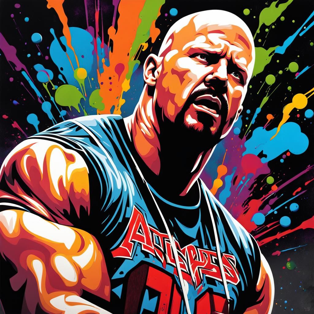 Stone Cold Steve Austin Graffiti Art