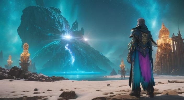 Cosmic Game Background in Unreal Engine 5