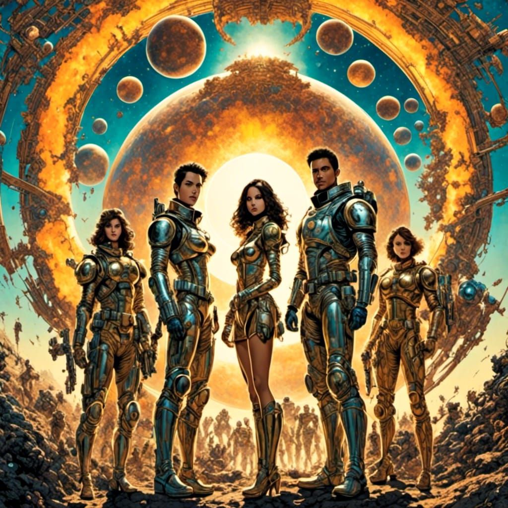 Teenagers Defend Earth From Space in Comic Book Style