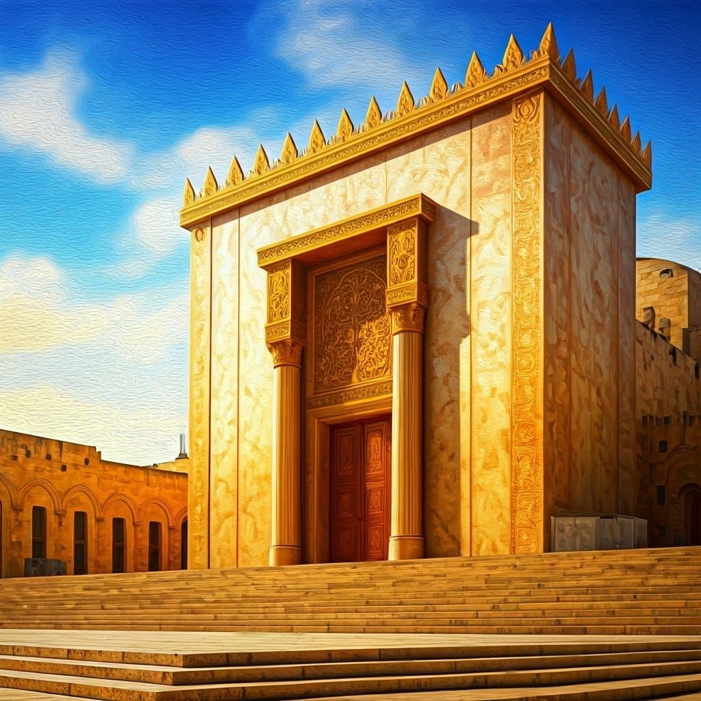 Temple in Jerusalem Shines with Divine Light