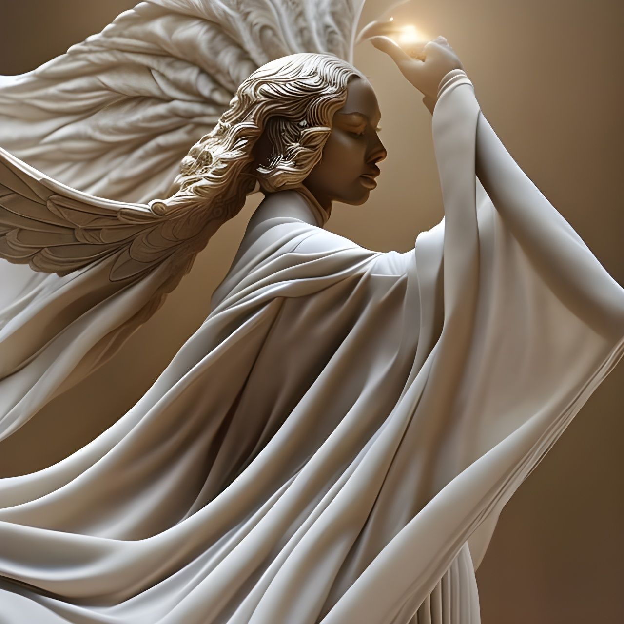 Afrofuturist Angel Macro Photography in 8K