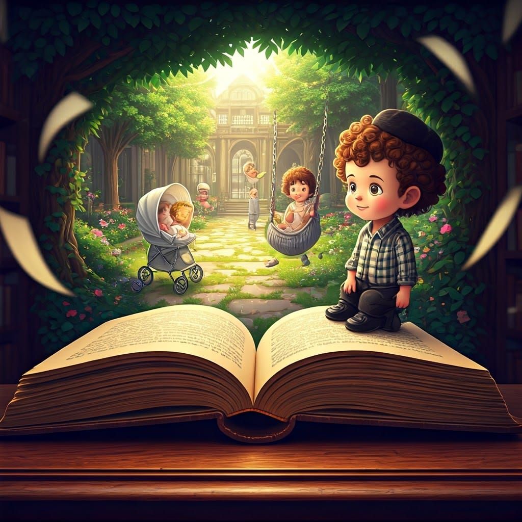 Magical Playground Emerges from Book in Library