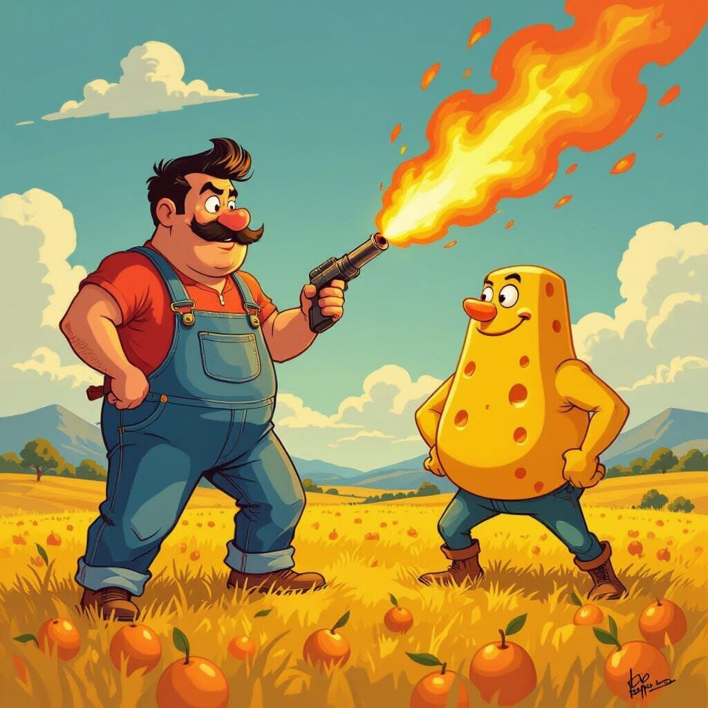 John Pork's Mango Mountain Duel: Italian Comic Art