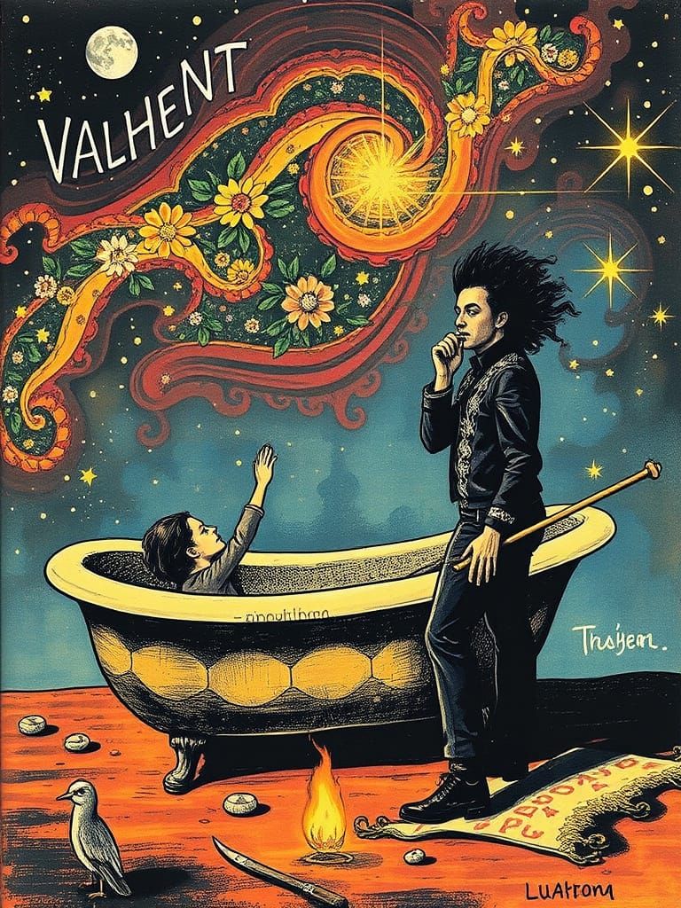 Dreamy Celebrity Fan Club in Surrealist Style