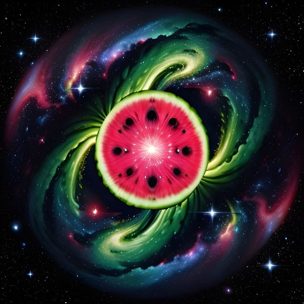 Cosmic Watermelon Reveals Galaxy of Stars