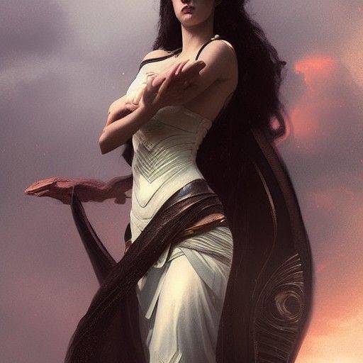 Sinister Goddess: A Dark Fantasy Portrait