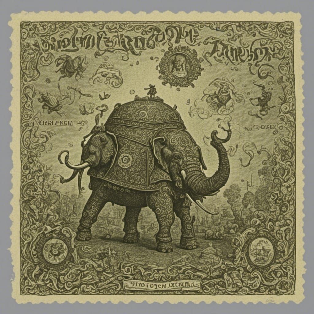 Elephant Tea with Banknotes