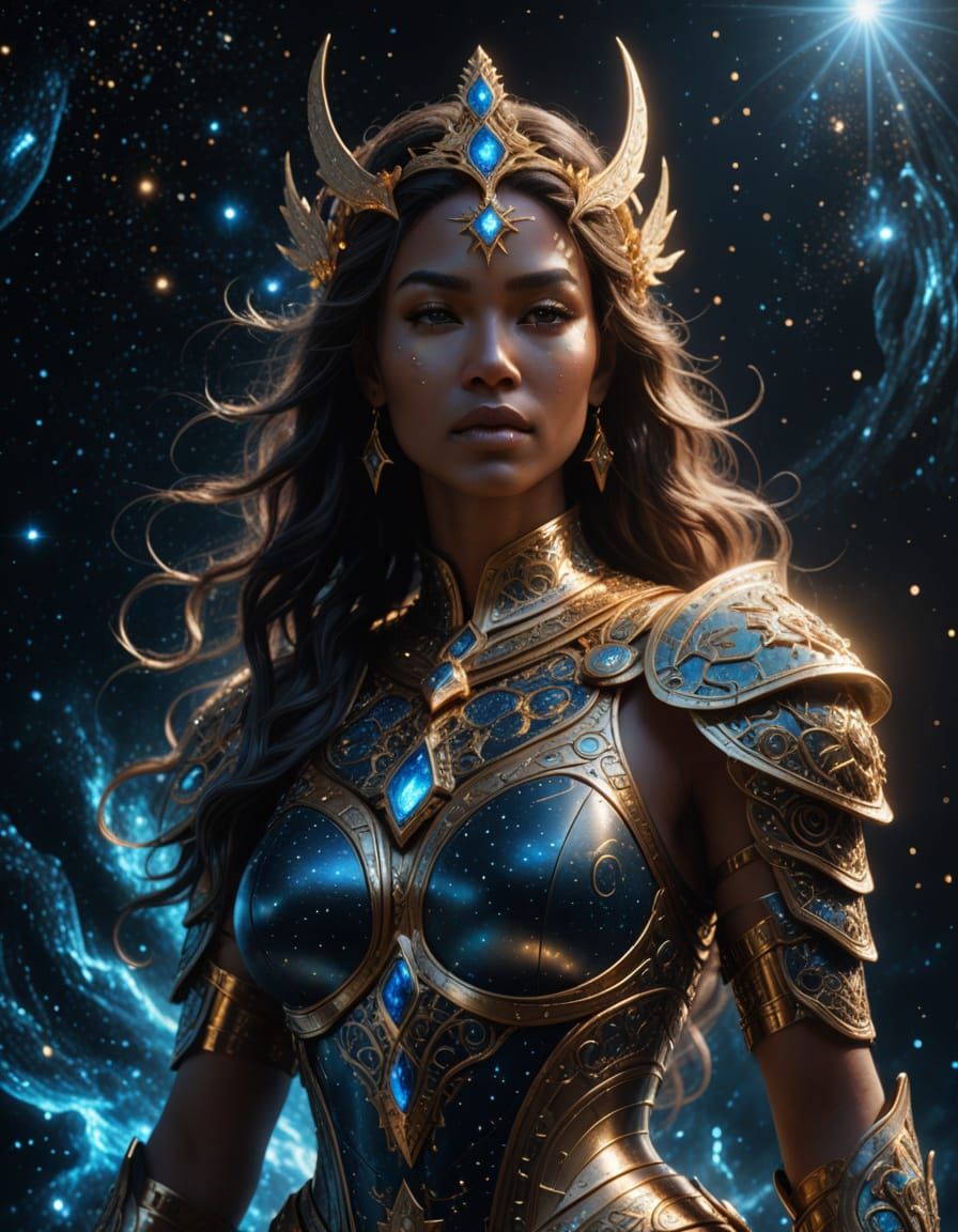 Celestial Goddess in Cosmic Fantasy Art