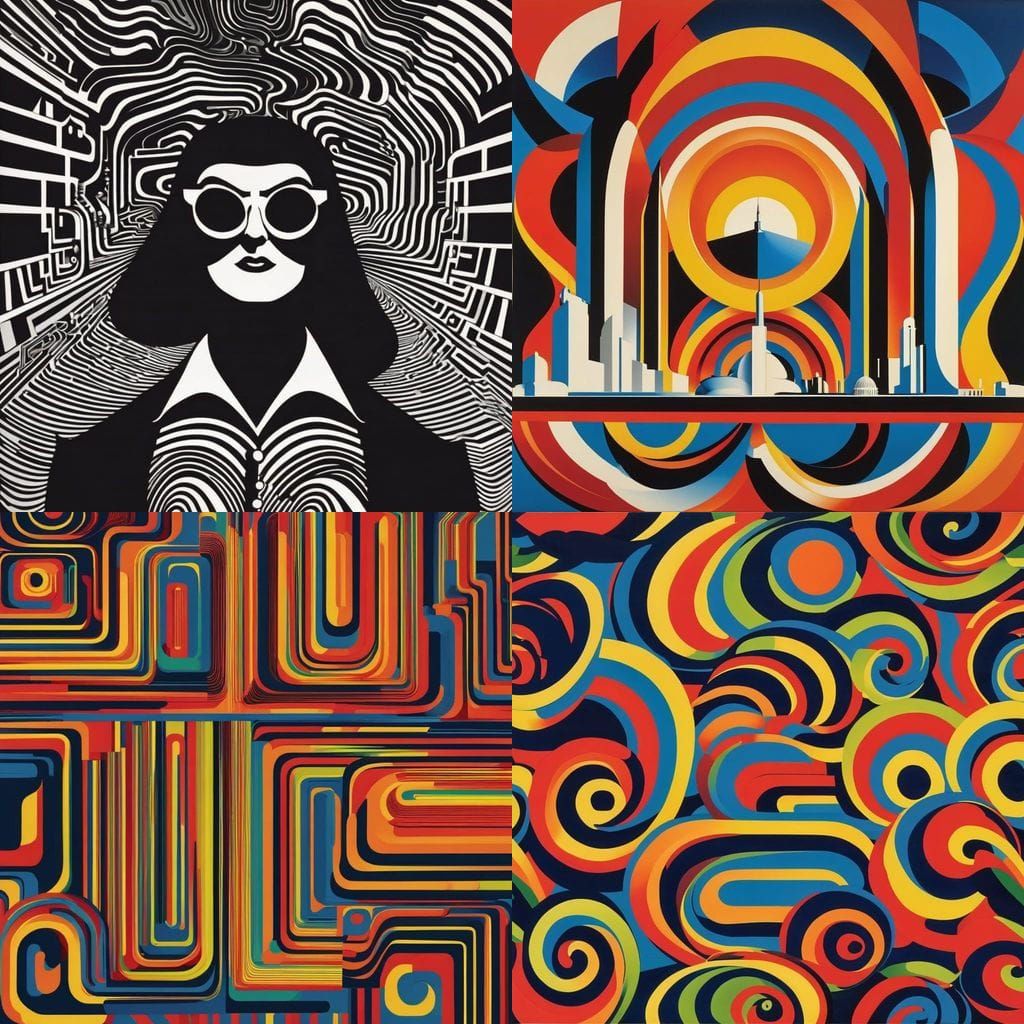 Futurist Soundscape Art in Luigi Russolo Style