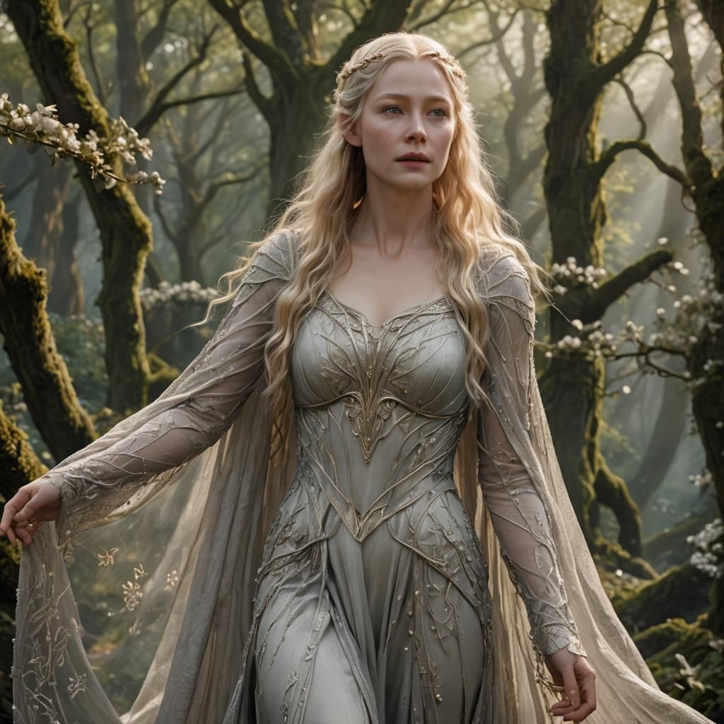 Lord of the Rings Elf Queen in Forest