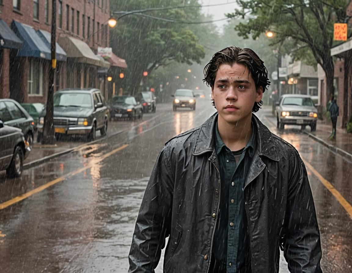 Jughead Jones in the Rain: A Digital Portrait