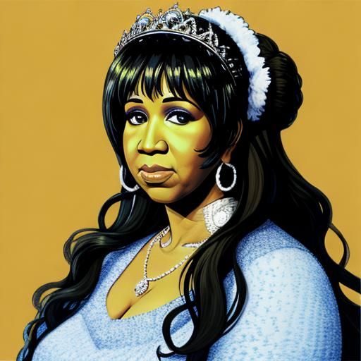 Aretha Franklin Portrait