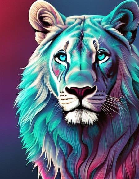 Lion in Suit: Cel-Shaded Borderlands Style