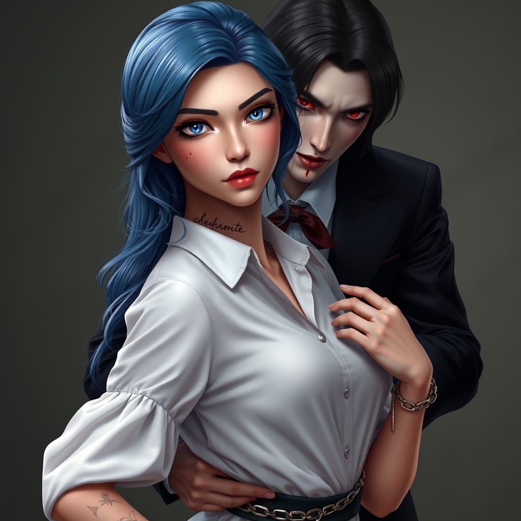 Elegant Vampire's Captive in Victorian Era