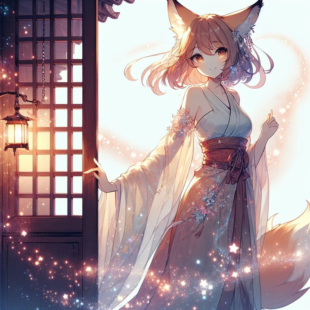 Enchanting Fox-Girl Welcomes You Home in Anime-Inspired Fant...