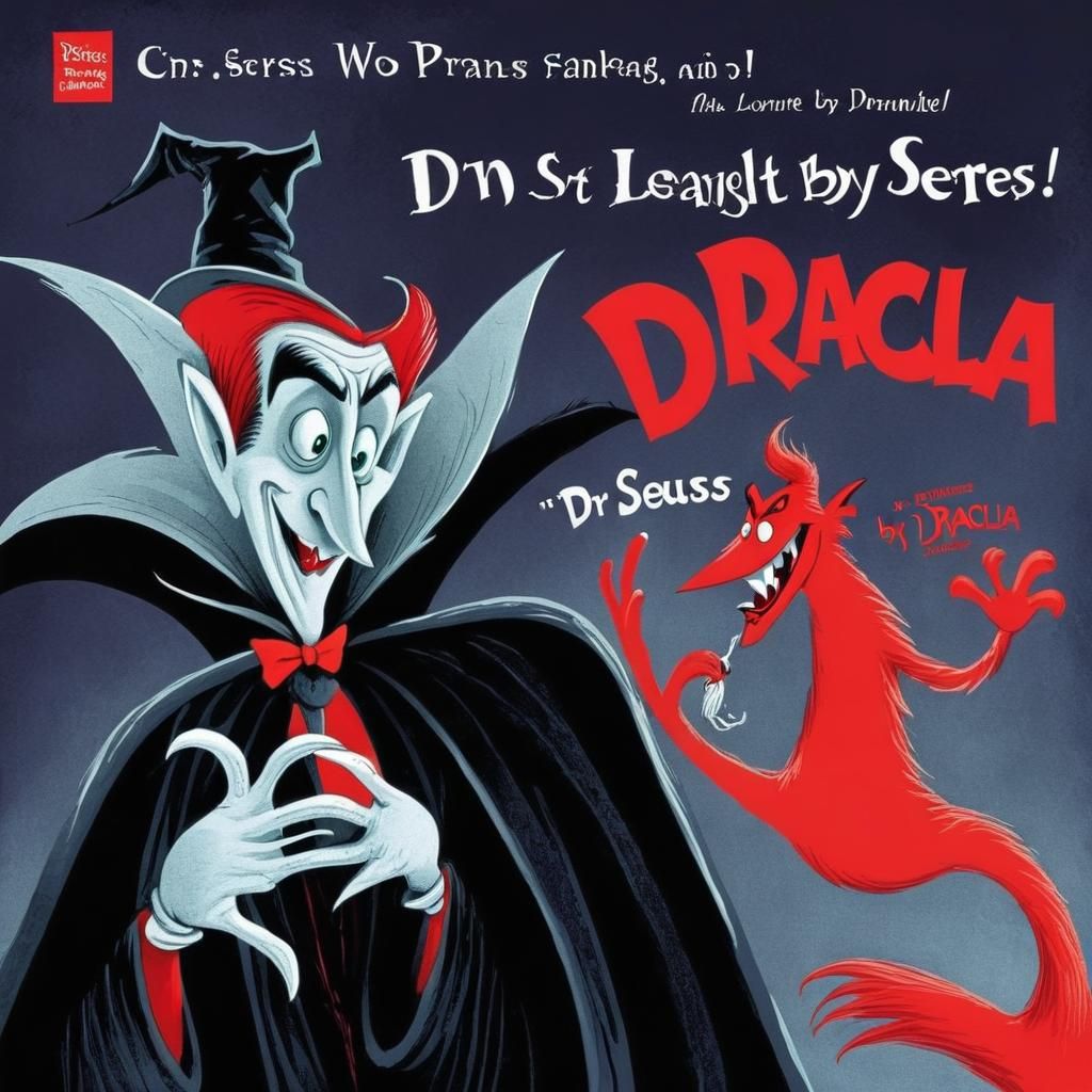 Dracula Reimagined in Dr. Seuss Style