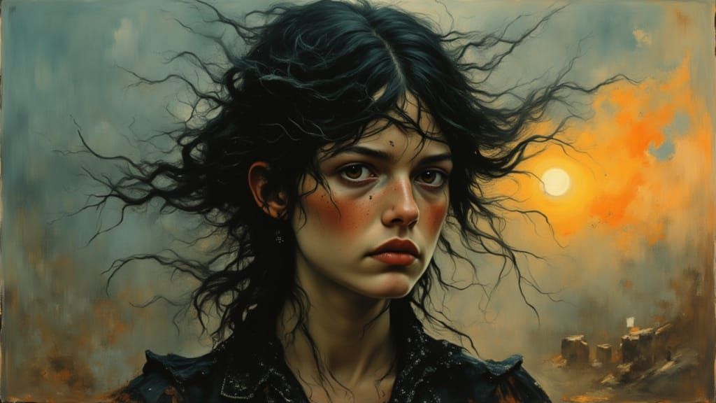 Ghost Ranch Portrait in Dynamic Lighting