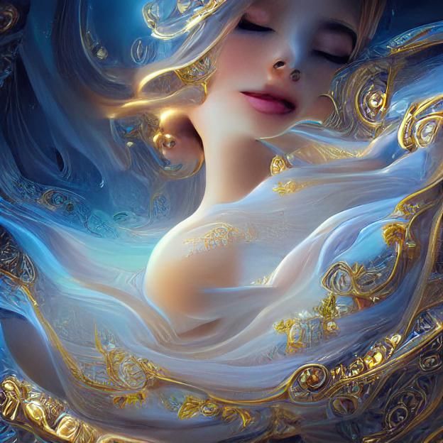 Princess in Magical World: Rococo Hyperrealism