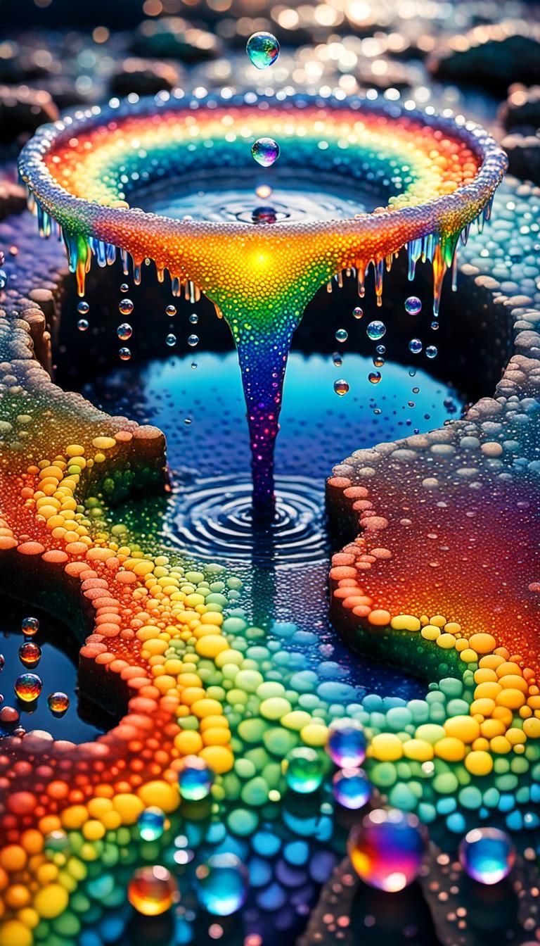 rainbow jelly beans melting