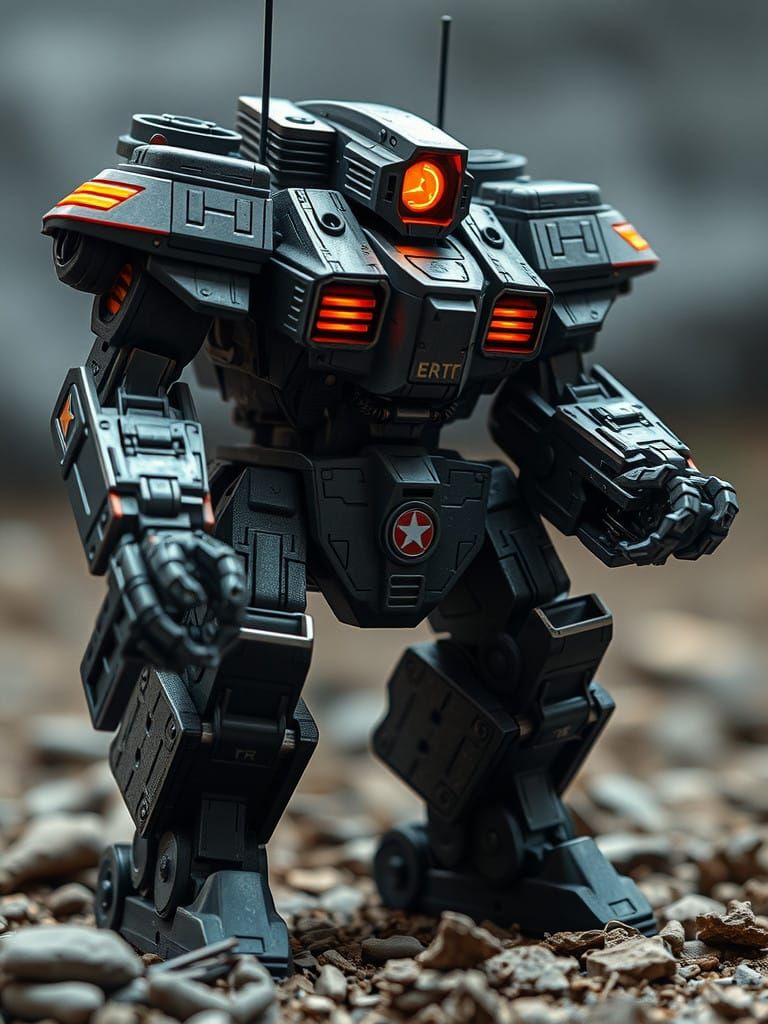 Cyberpunk Mech Repair in a Gritty Industrial Setting