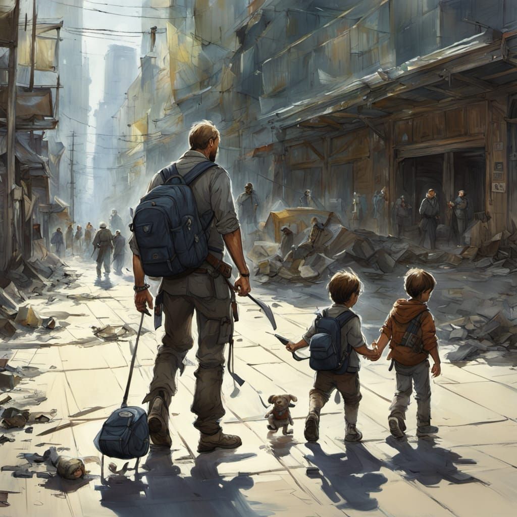 Dad Mode Activadid: Digital Art in Kashin Style